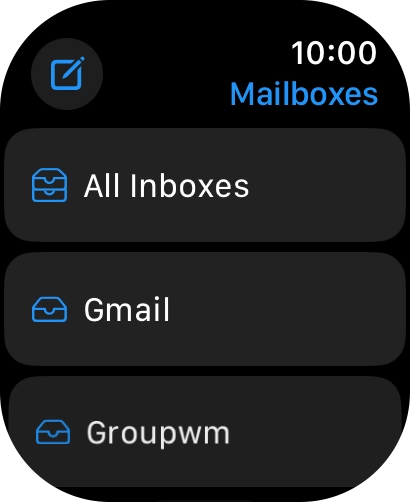 Press the required email account.