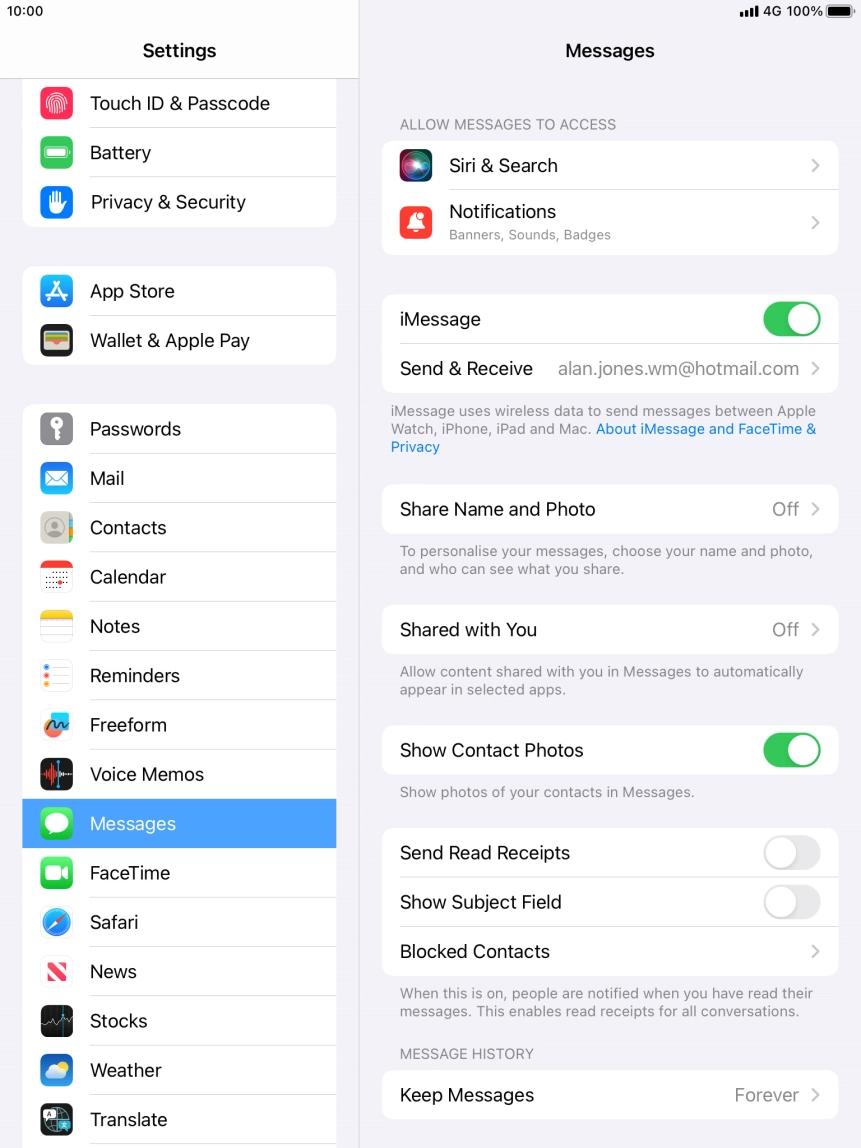 Press the Home key to return to the home screen.