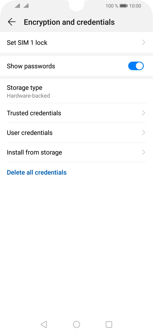 Press Set ‹SIM› lock.