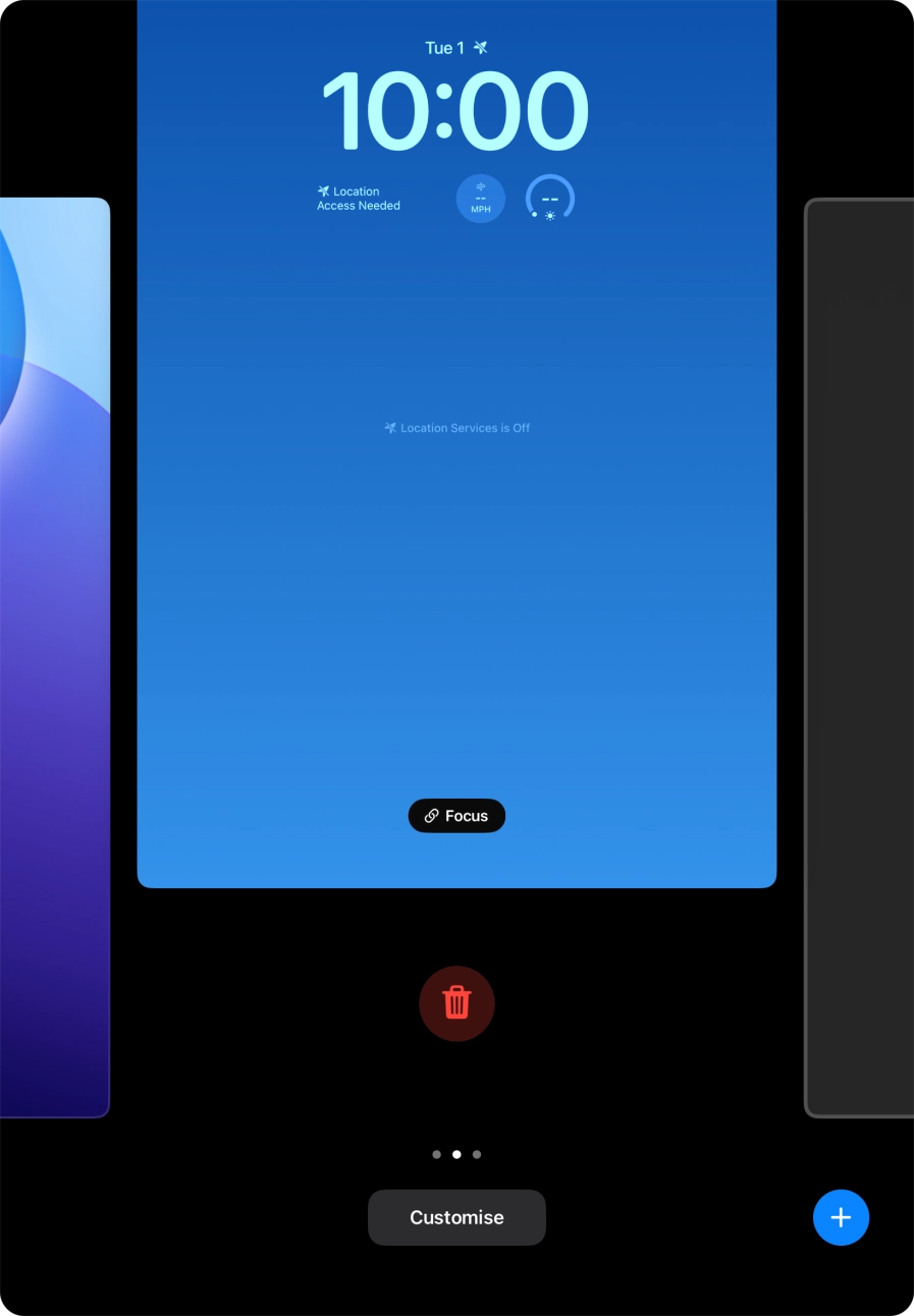 Press the delete icon. Press the delete icon.