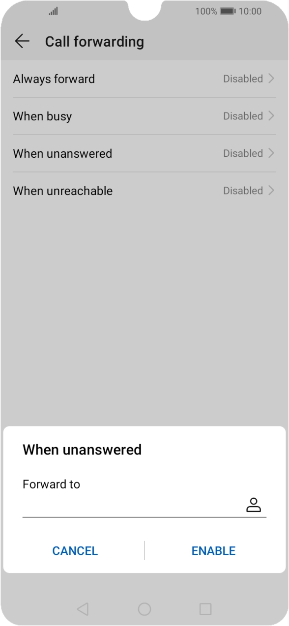 Key in 901 and press ENABLE.