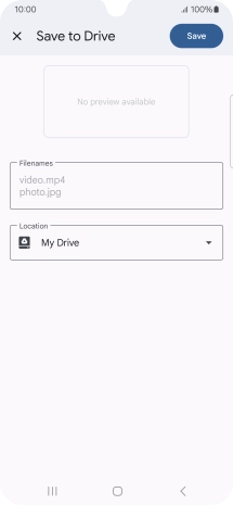 Press the field below 'Location' and go to the required folder.