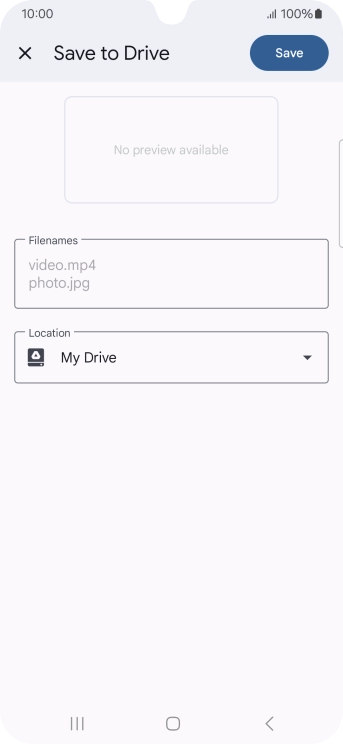 Press the field below 'Location' and go to the required folder.
