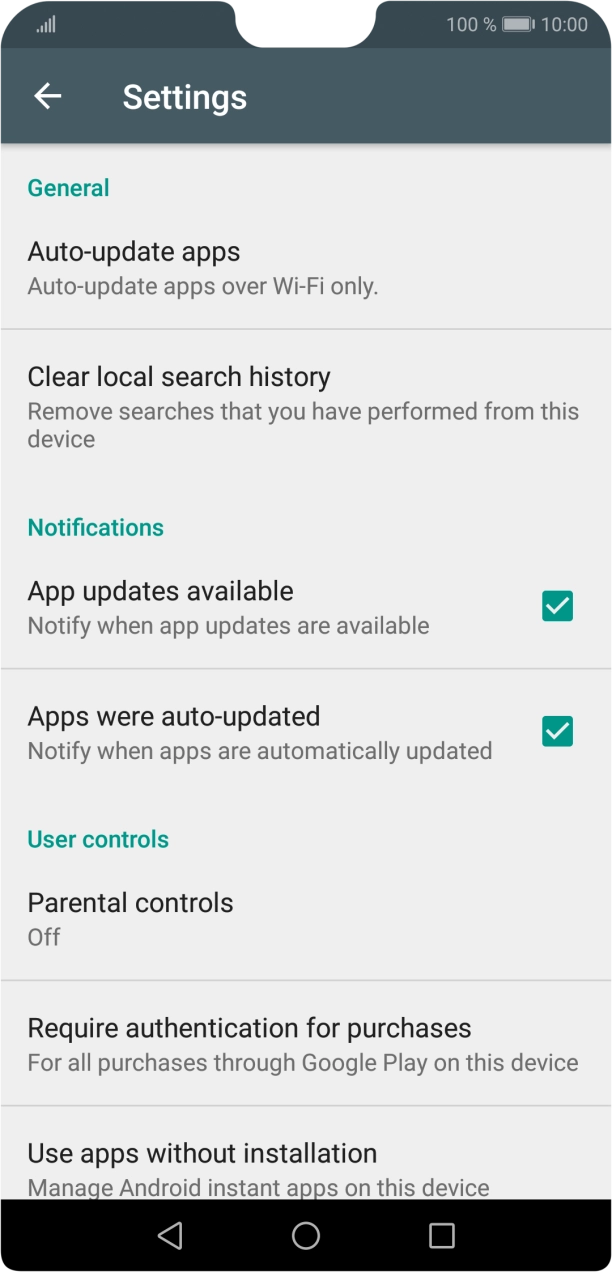 Press Auto-update apps. Press Auto-update apps.