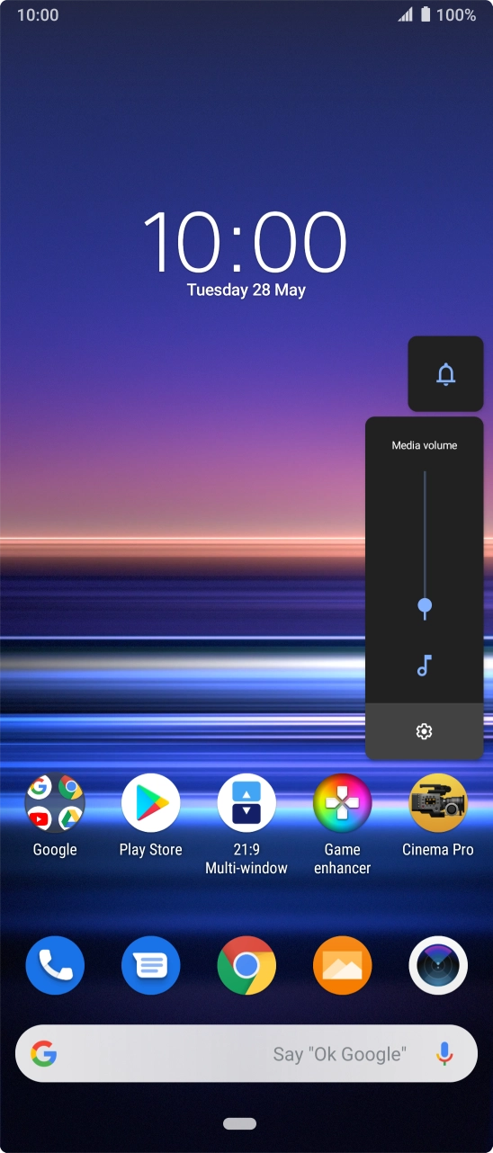 Press the sound mode icon to turn the function on or off.