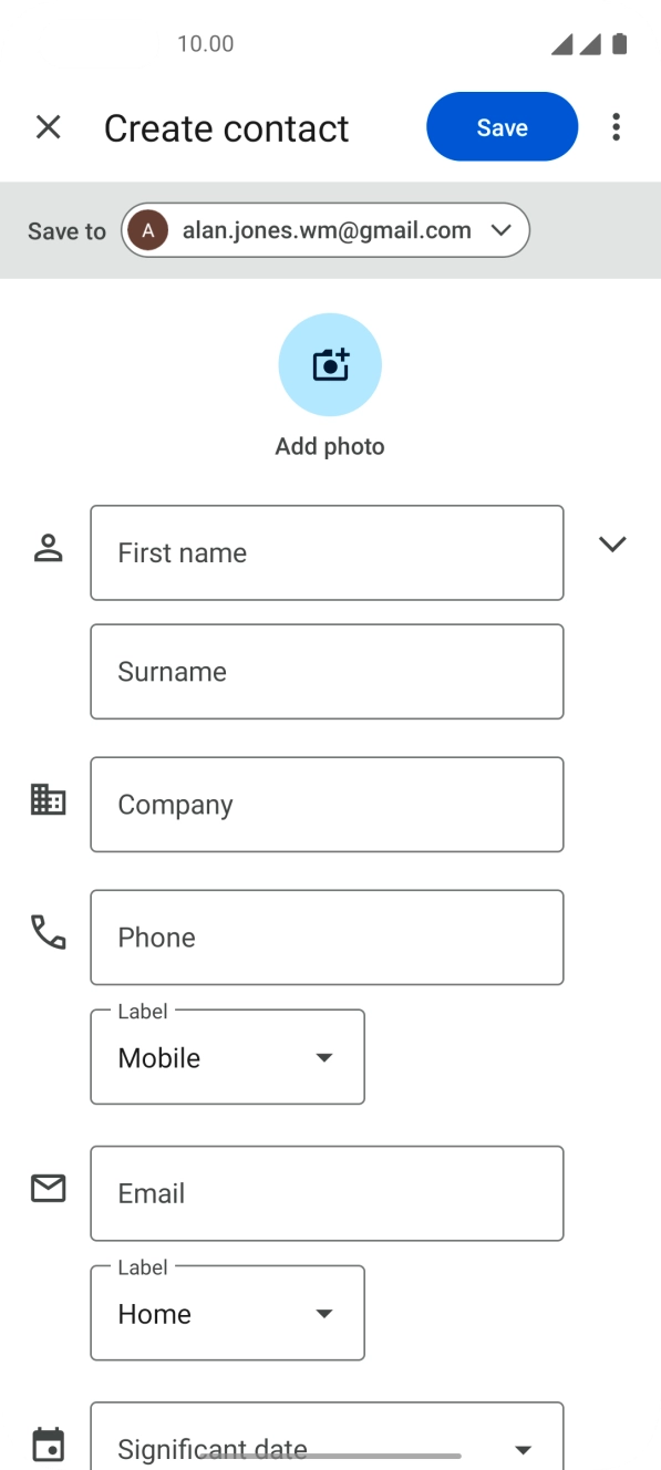 Press the drop down list next to 'Save to'.