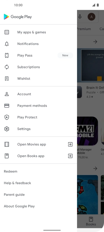 Press My apps & games.