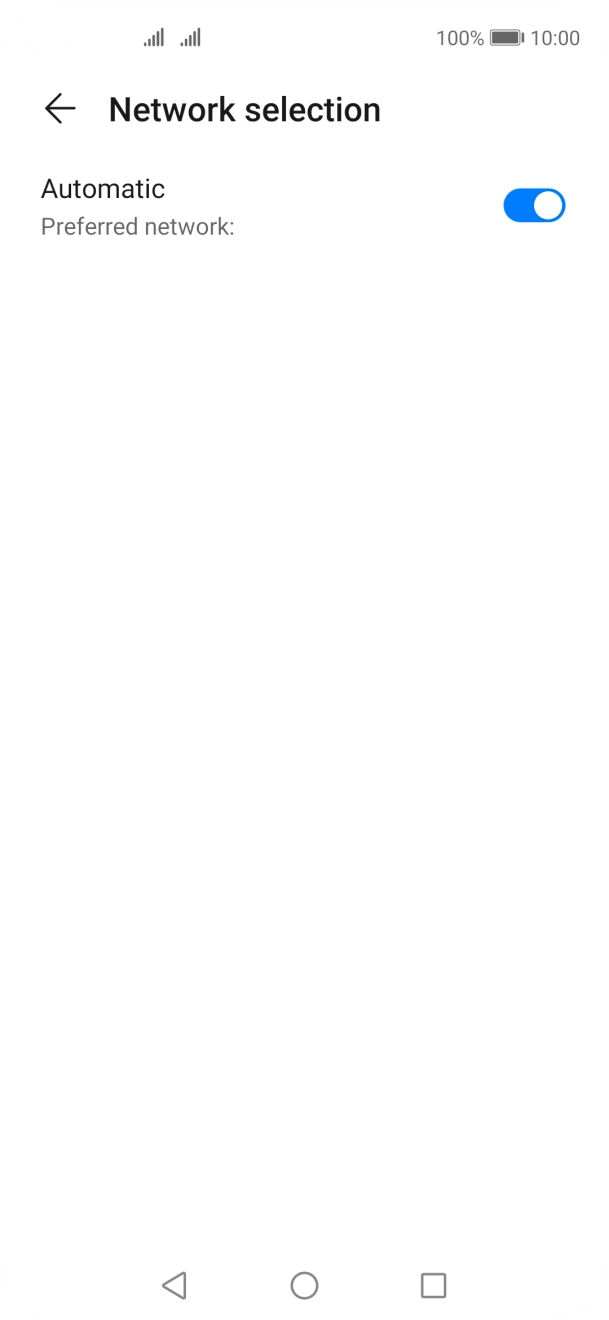 Press the indicator next to 'Automatic' to turn off the function. Press the indicator next to 'Automatic' to turn off the function.