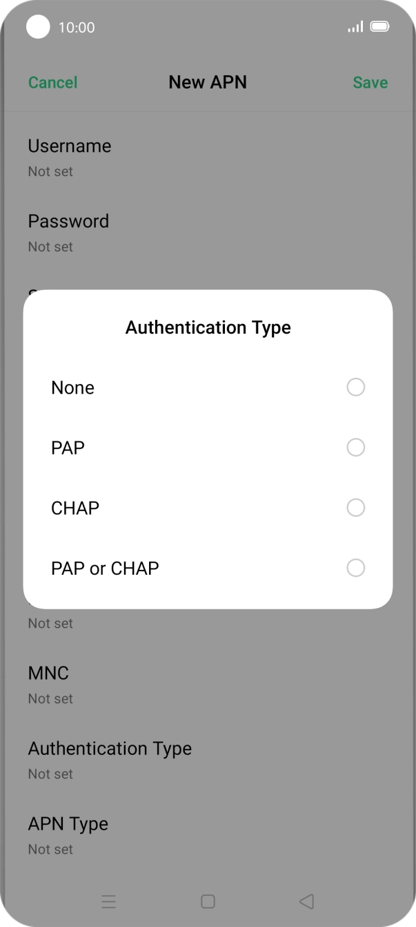 Press PAP. Press PAP.