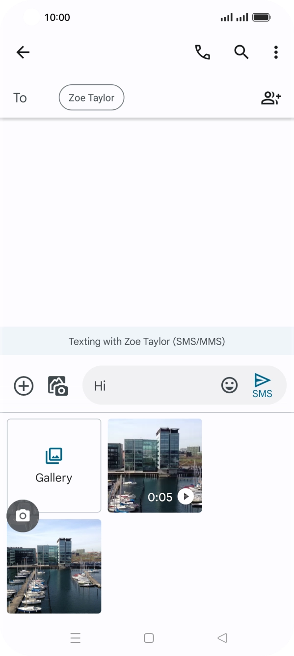 Press Gallery and go to the required folder. Press Gallery and go to the required folder.