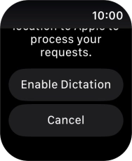 Press Enable Dictation.