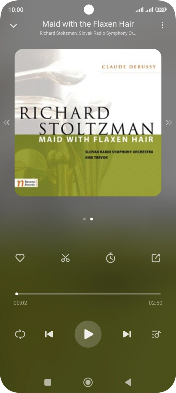 Press arrow right to go to the next audio file.