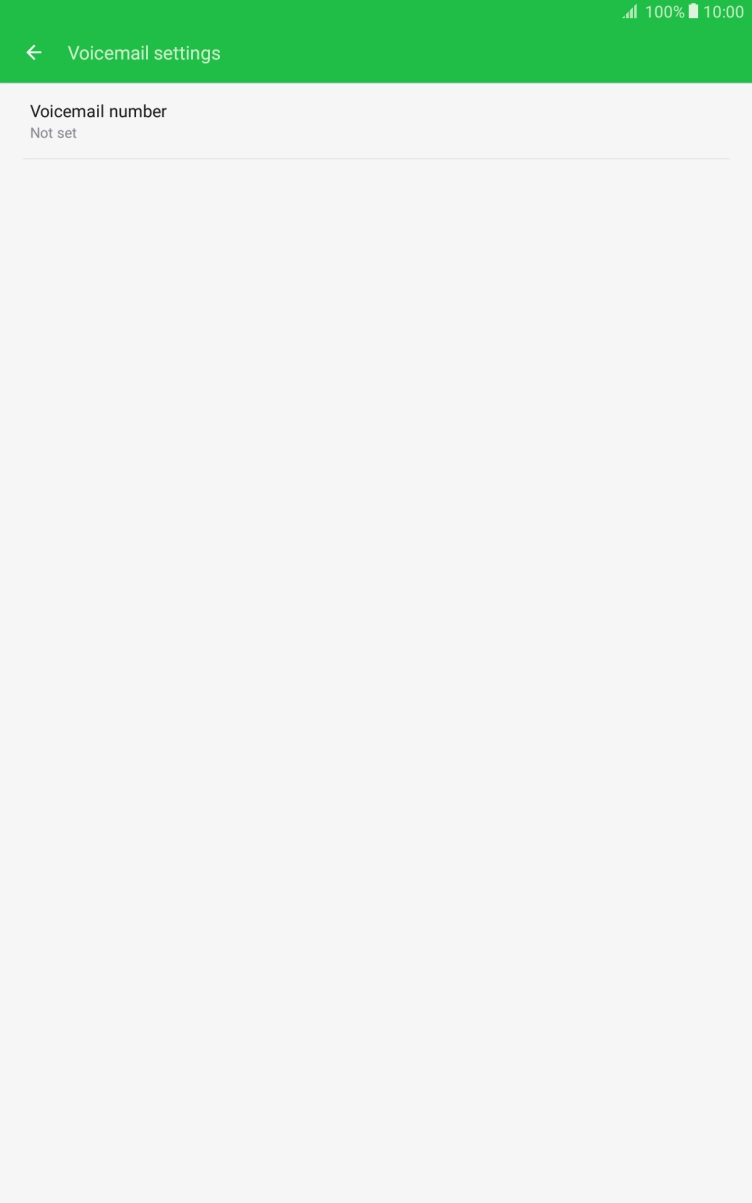 Press Voicemail number.