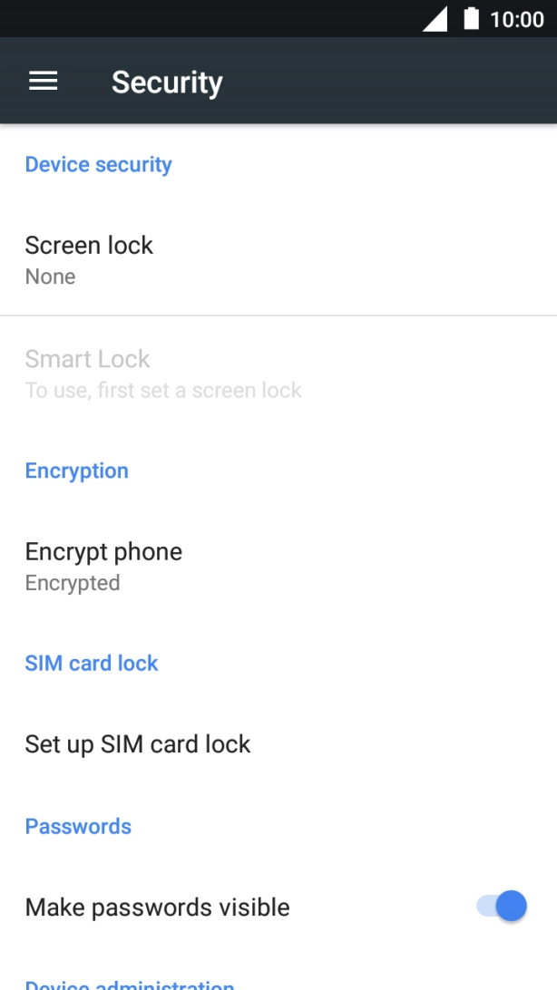 Press the Home key to return to the home screen.