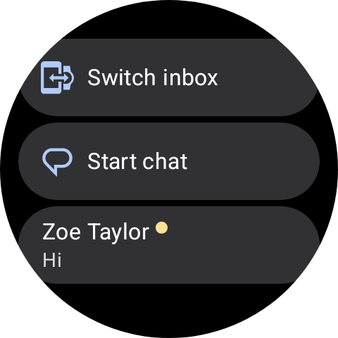 Press the required text message to read it.