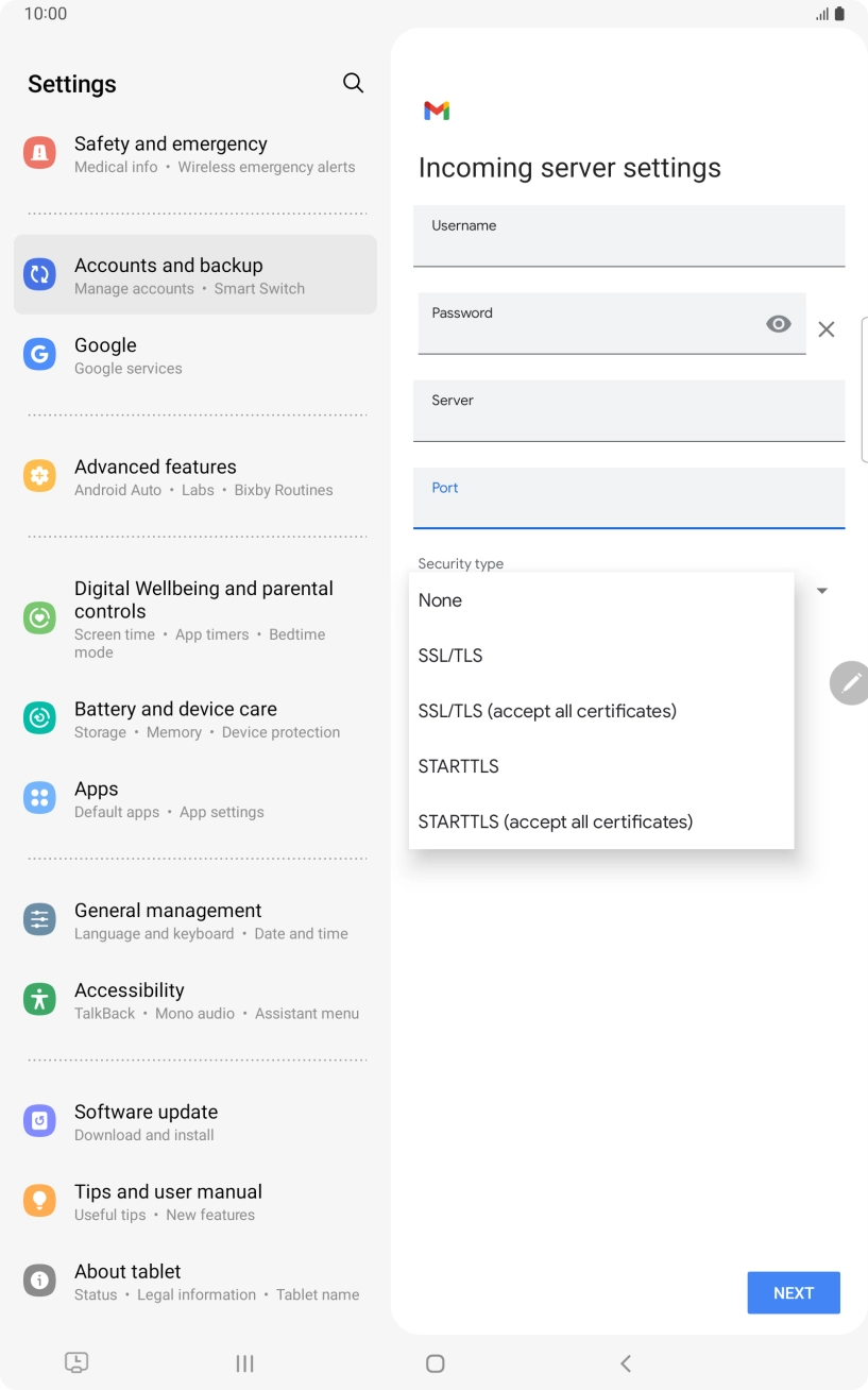 Press None. Press None.