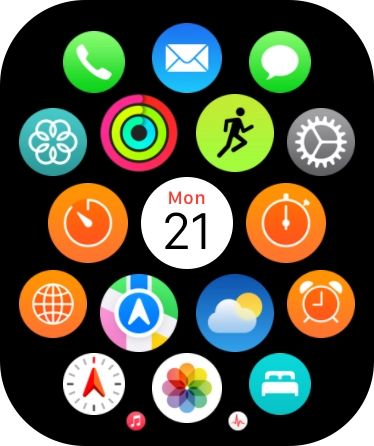Press the Activity icon. Press the Activity icon.