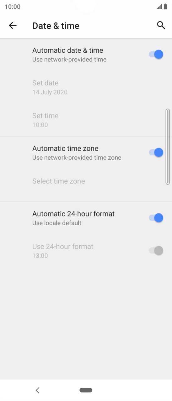 Press the Home key to return to the home screen.