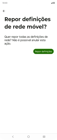 Prima Repor definições.