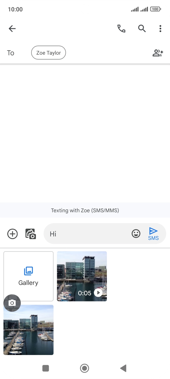 Press Gallery and go to the required folder. Press Gallery and go to the required folder.