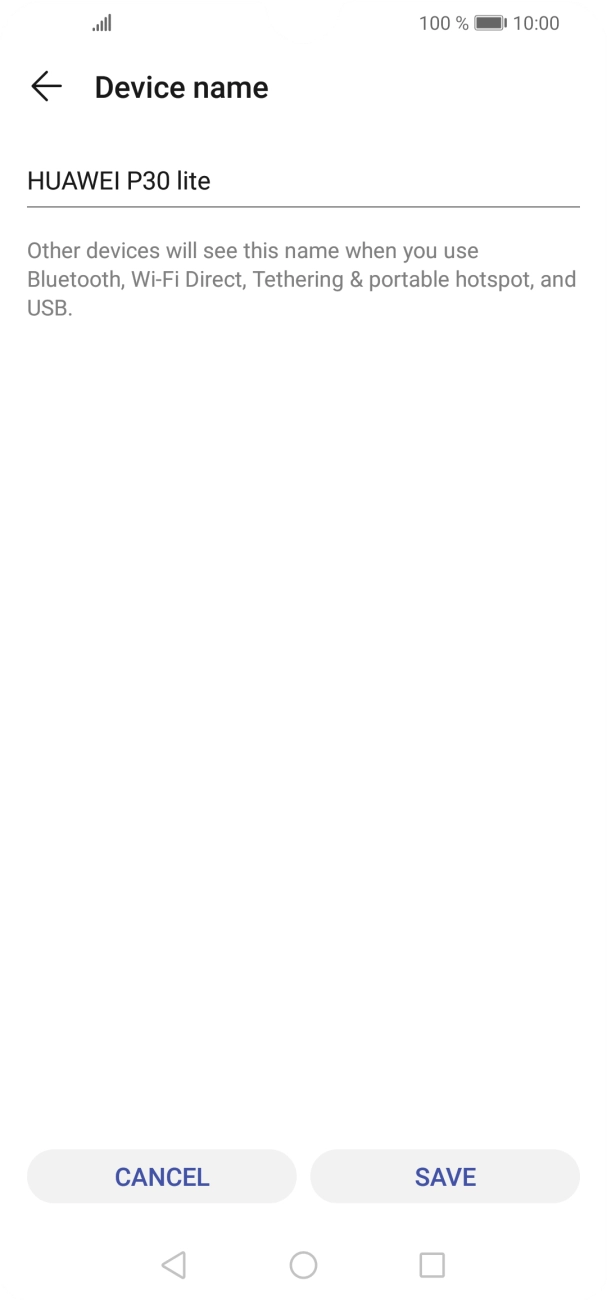 Key in the required WiFi hotspot name and press SAVE. Key in the required WiFi hotspot name and press SAVE.