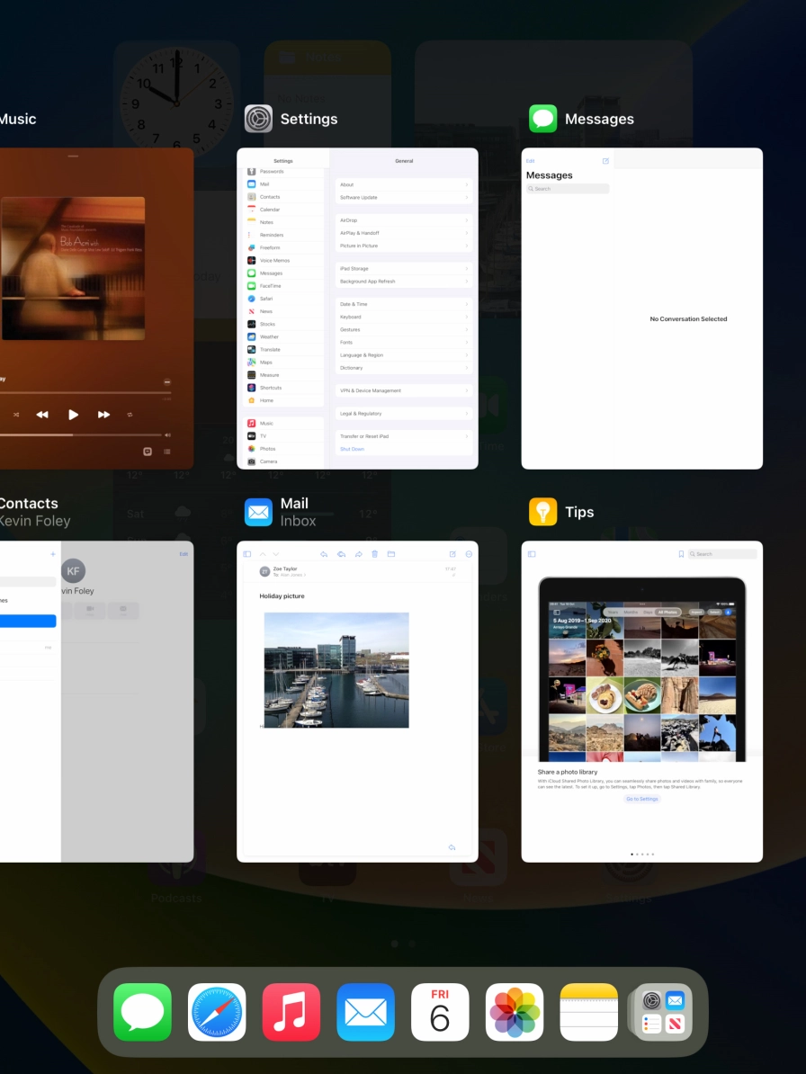 Slide upwards on the required application to end it. Slide upwards on the required application to end it.