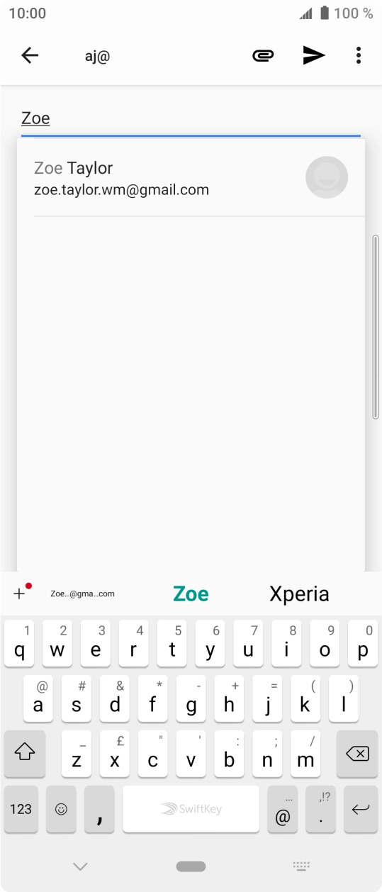 Press the required contact. Press the required contact.