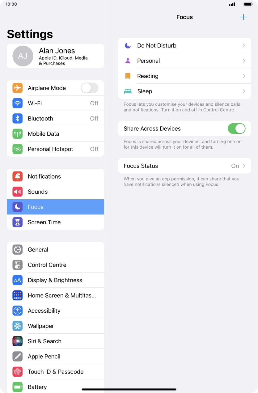 Press Do Not Disturb.