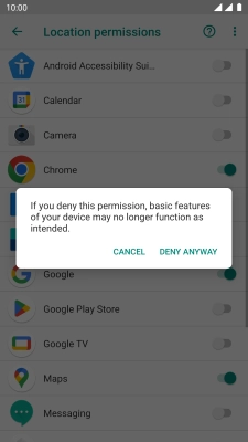 Press arrow left twice.
