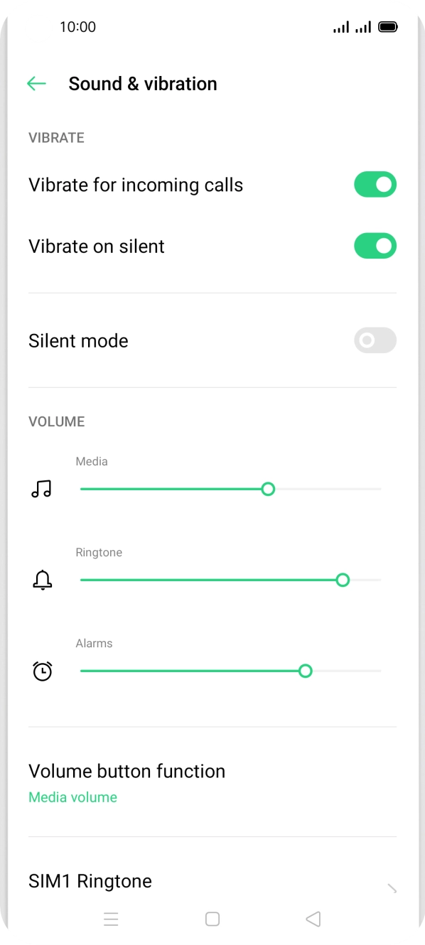 Press ‹SIM› Ringtone.