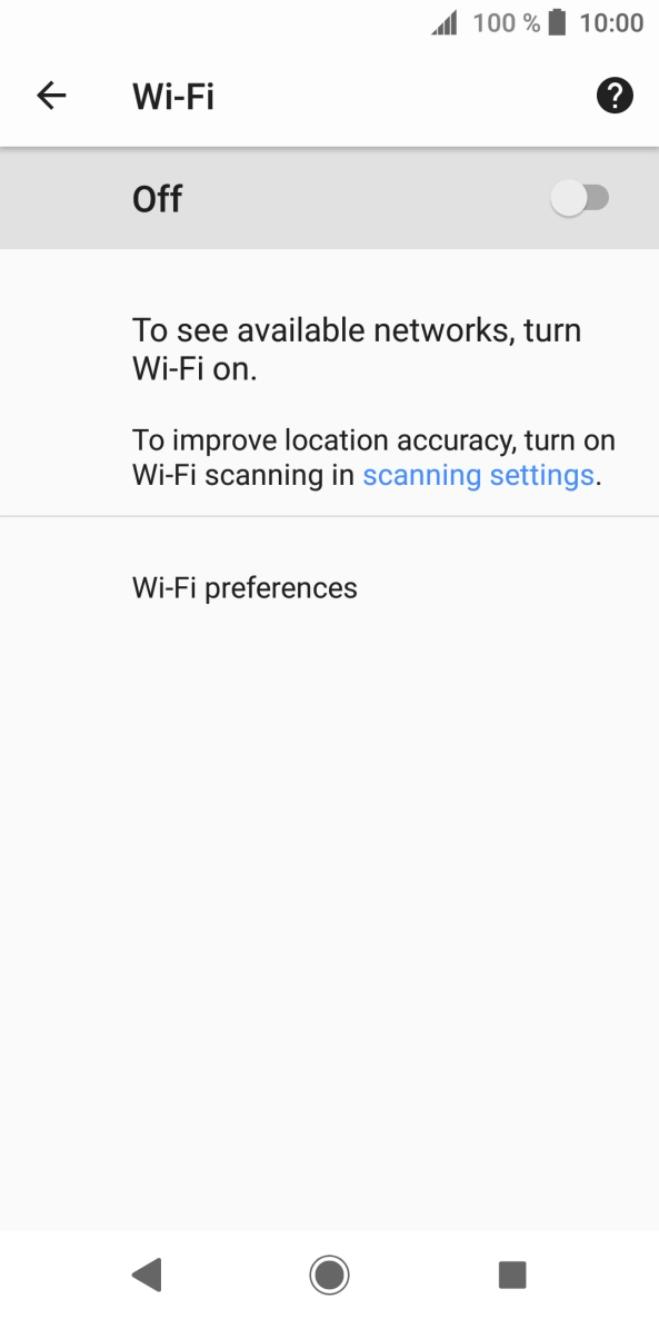 Press Wi-Fi preferences.