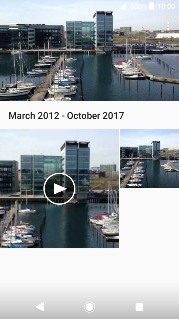 Press and hold the required picture or video clip.