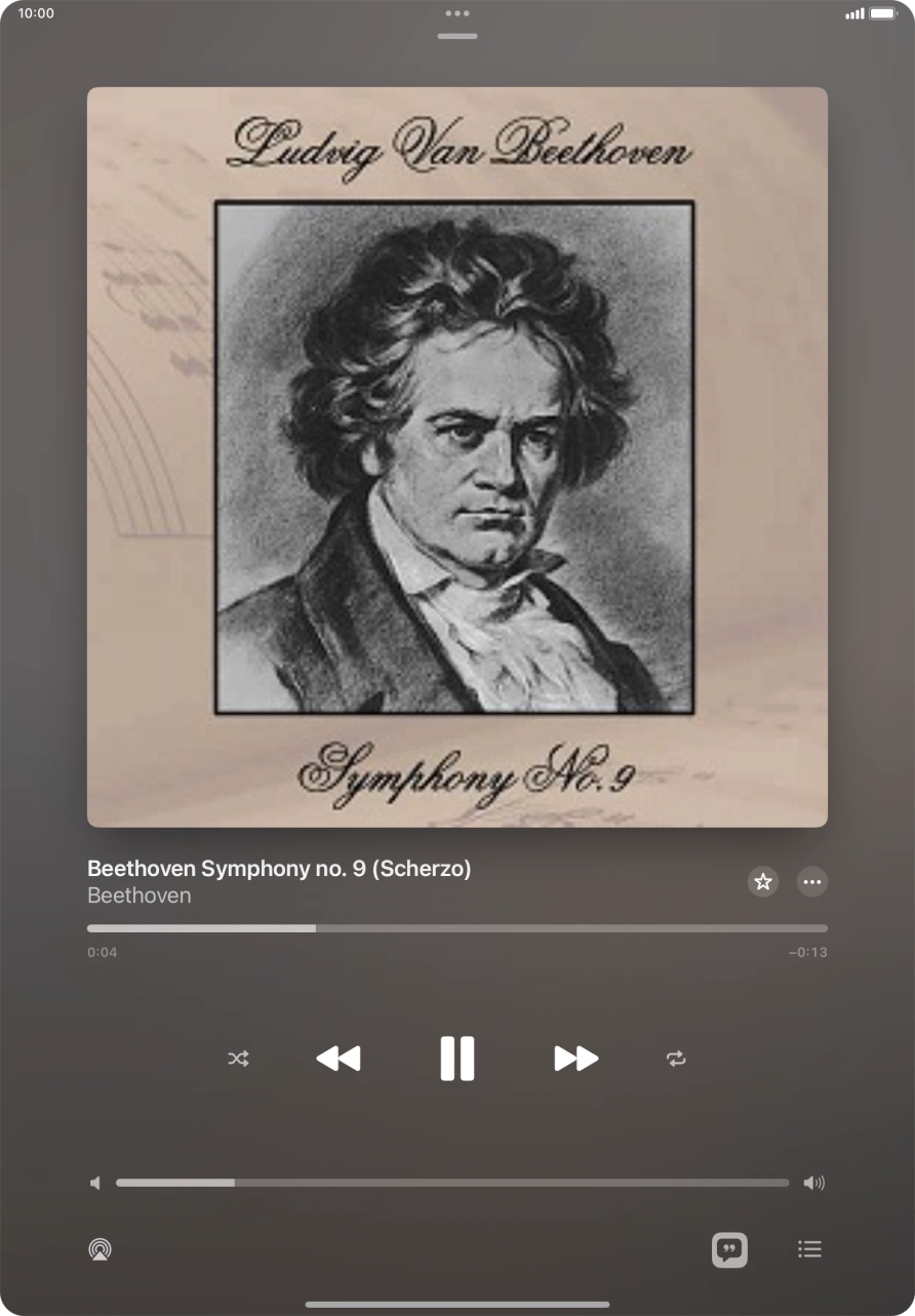 Press arrow right to go to the next audio file.