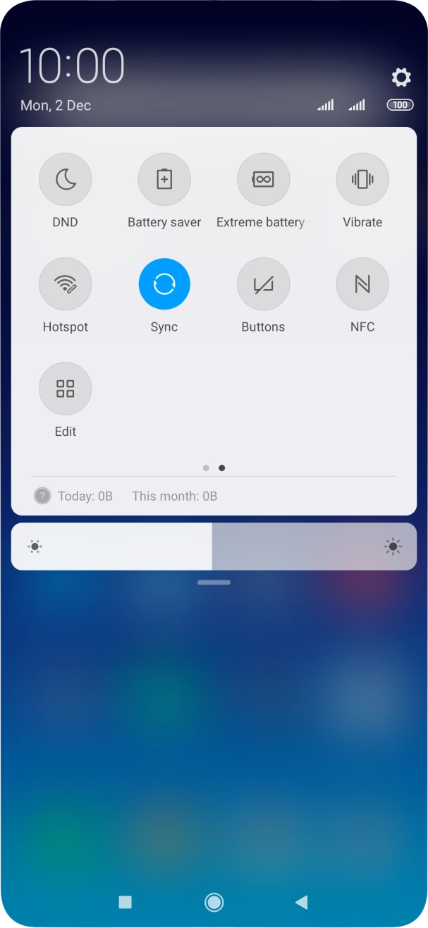 Press Battery saver to turn on the function.
