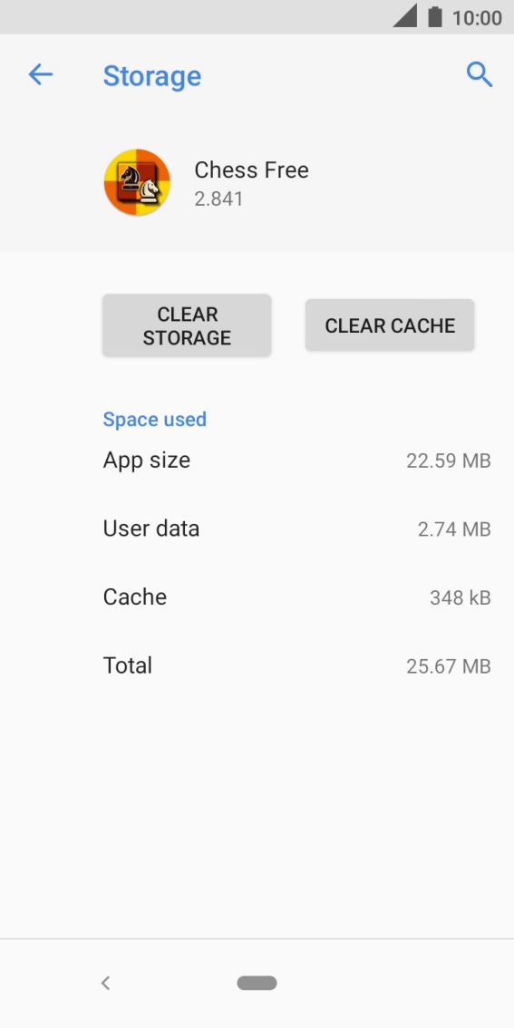 Press CLEAR CACHE.