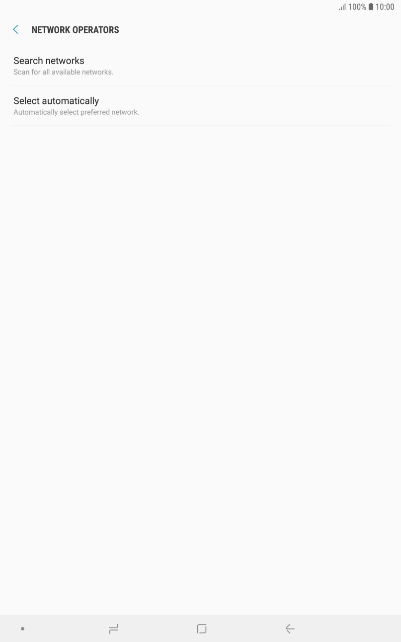 If you want to select a network manually, press Search networks and wait while your tablet searches for networks. If you want to select a network manually, press Search networks and wait while your tablet searches for networks.