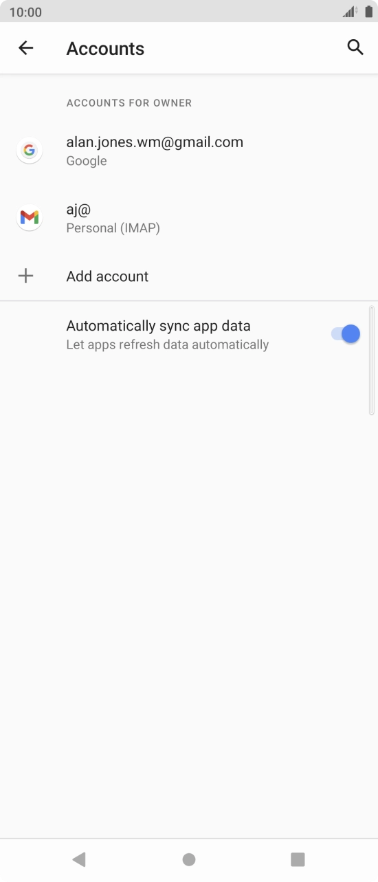Press the Home key to return to the home screen.