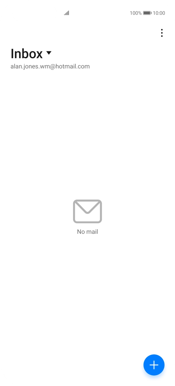 If this screen is displayed, you email account has been recognised and set up automatically. Follow the instructions on the screen to key in more information and finish setting up your phone. If this screen is displayed, you email account has been recognised and set up automatically. Follow the instructions on the screen to key in more information and finish setting up your phone.