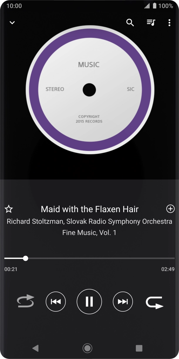 Press arrow right to go to the next audio file.