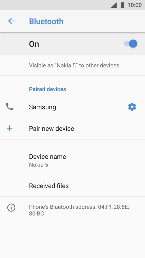 Press the Home key to return to the home screen.
