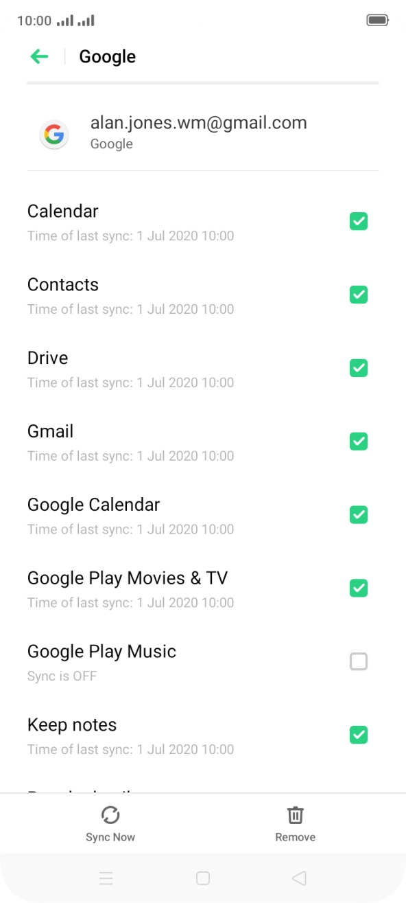 Press the Home key to return to the home screen.