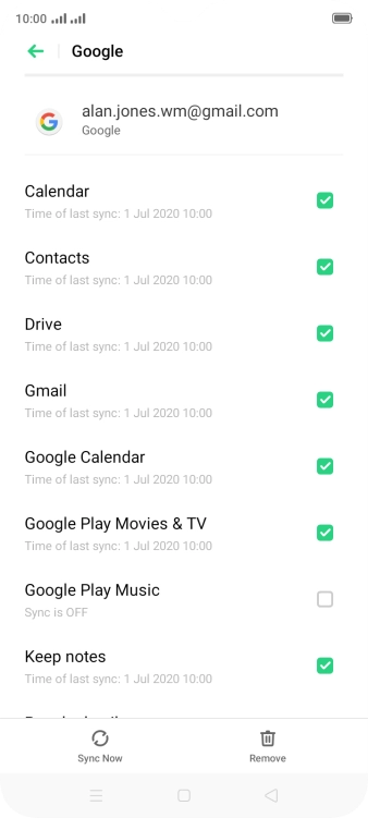 Press the Home key to return to the home screen.
