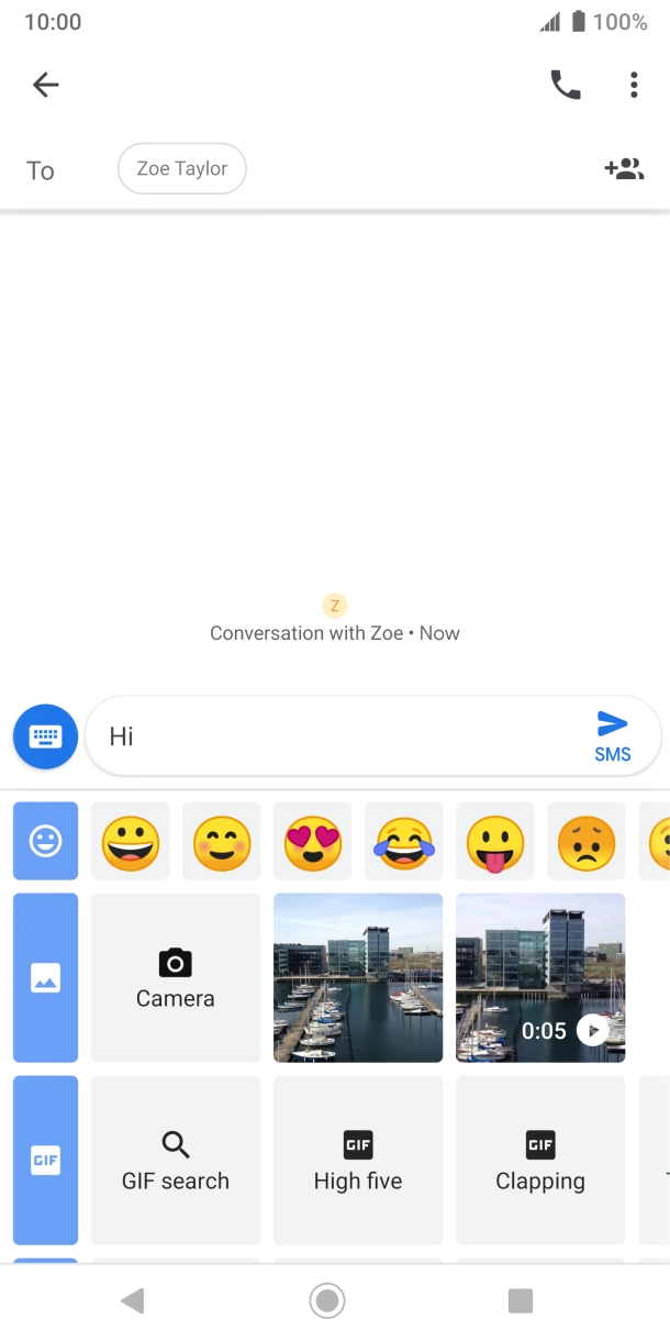 Press the picture icon and go to the required folder. Press the picture icon and go to the required folder.