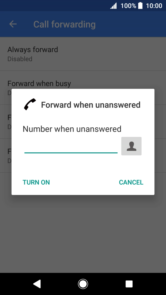 Key in 901 and press TURN ON.