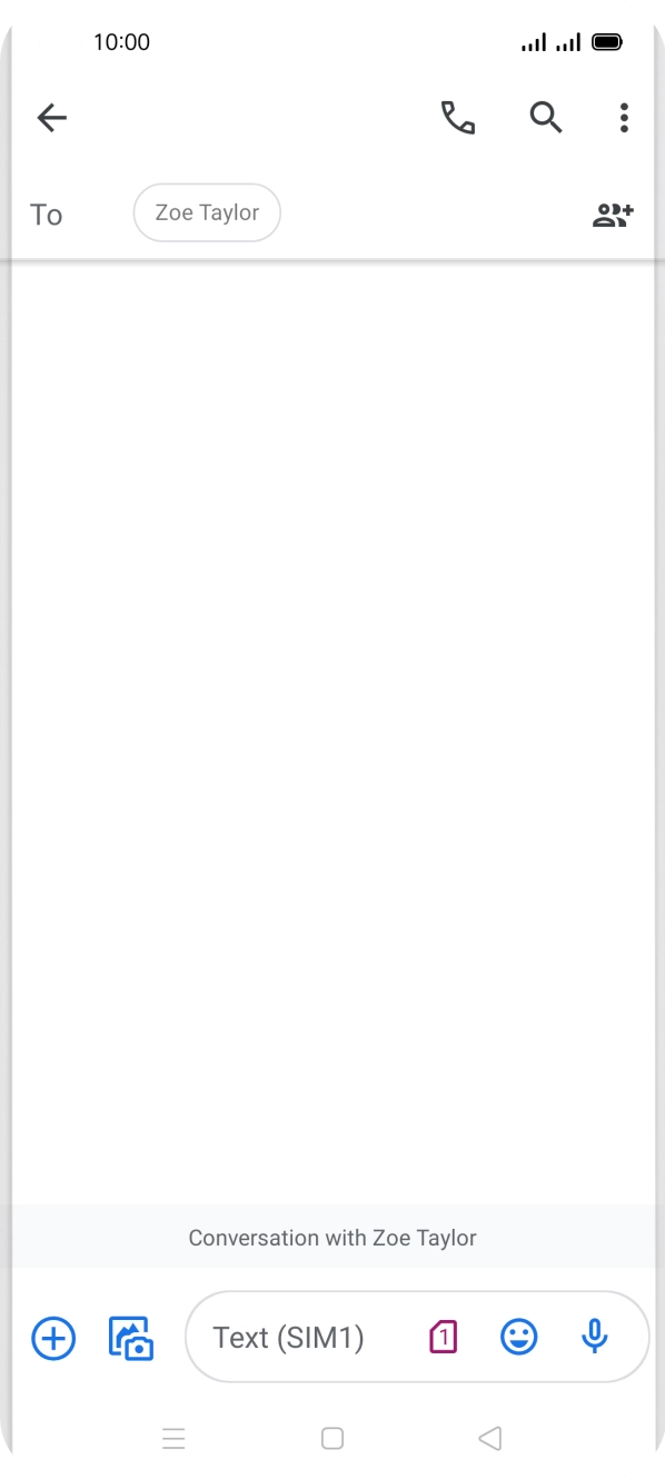 Press the SIM icon. Press the SIM icon.