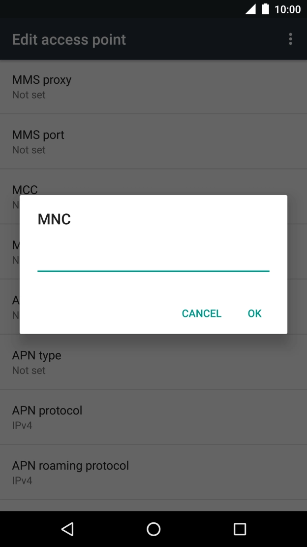 Key in 10 and press OK. Key in 10 and press OK.