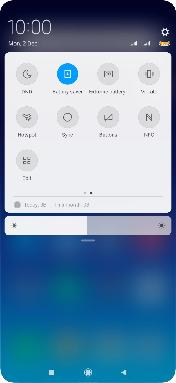 Press the Home key to return to the home screen.
