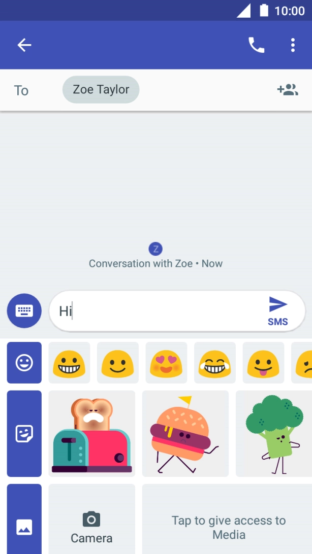 Press the picture icon.