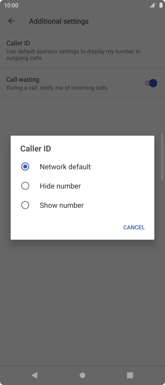 Press Show number to turn on caller identification. Press Show number to turn on caller identification.