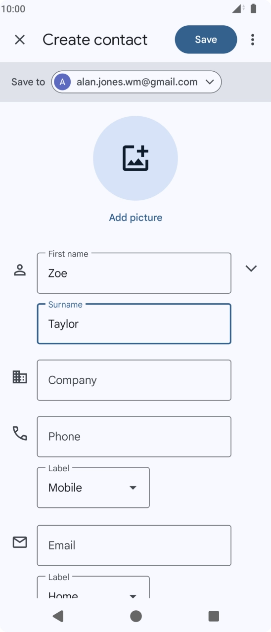 Press Phone and key in the phone number. Press Phone and key in the phone number.